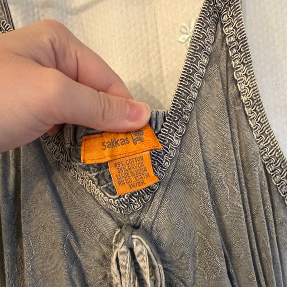 Sakkas Olive Green Embroidered Midi Dress - Picture 4 of 4